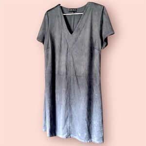 Forever 21+ Gray Suede Dress